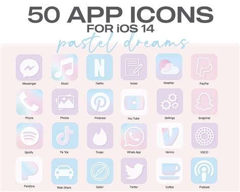 Pastel Aesthetic Home Screen App Icons Ubicaciondepersonas Cdmx