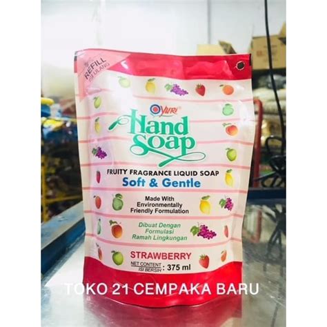 Jual Yuri Hand Soap Strawberry Refill Ml Sabun Cuci Tangan Yuri