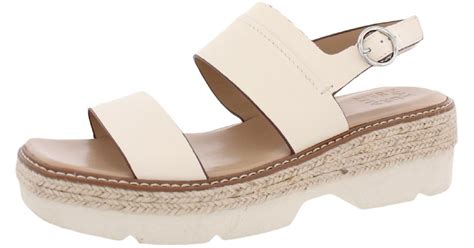 Naturalizer Holden Leather Slingback Espadrilles In Natural Lyst