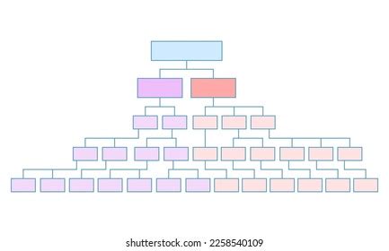 Chart Infographic Structure Company Business Hierarchy Stock Vector ...