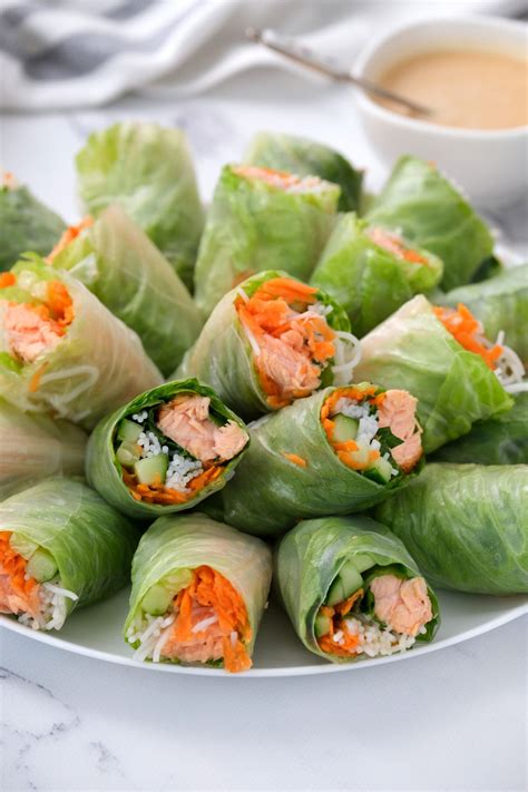 Salmon Spring Rolls Recipe Reluctant Entertainer