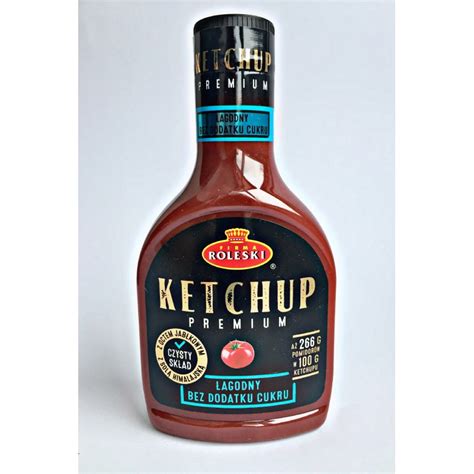 Roleski Ketchup Premium Meksykański bez dodatku cukru 425g