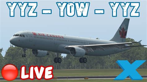 X Plane 11 LIVE VATSIM Air Canada OPS Toliss A321 CYYZ CYOW