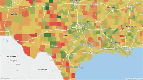 Texas Drug Related Crime Crime Rates And Maps Crimegrade Org