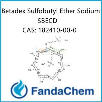 Cas No Beta Cyclodextrin Sulfobutyl Ether Sodium Suppliers