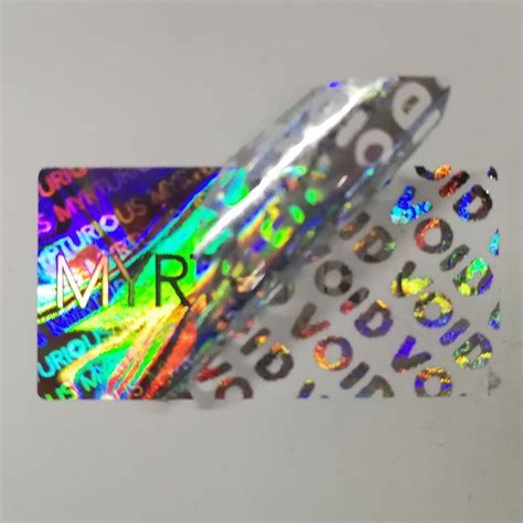 Tamper Evident Security Hologram Stickers Tsg