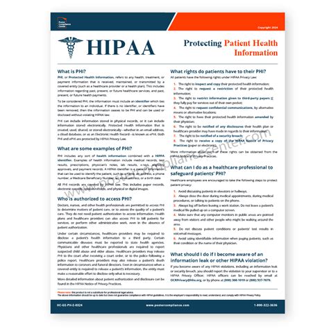 HIPAA Privacy Posters For Sale | Poster Compliance Center