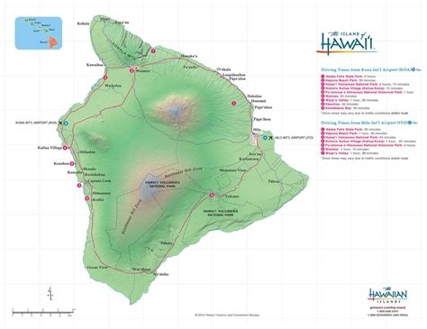 Map Hawaii Volcanoes National Park Share Map