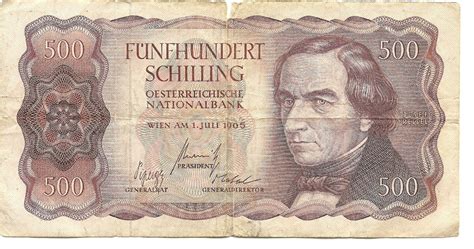 Sterreich Schilling Banknote F Ma Shops