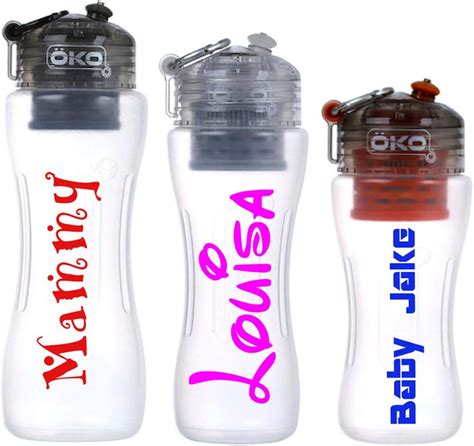 Pegatinas Personalizables Con Nombre Para Botellas De Agua Y Bebidas