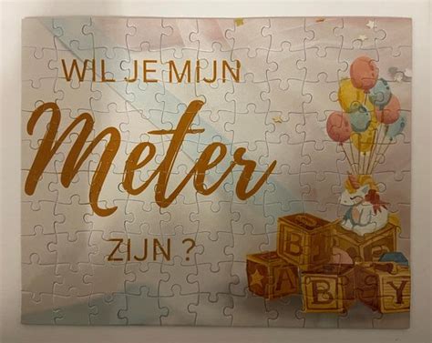 Puzzel Wil Je Mijn METER Zijn Meter Vragen Meter Worden Baby