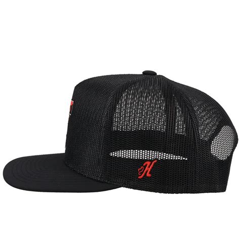 Black Texas Tech Hat w/ Double T Logo | Hooey Red Raiders Collection