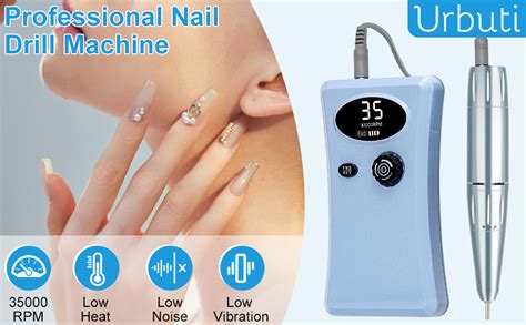 Electric Nail Files Professional Urbuti Portable Nail Drill Machine For