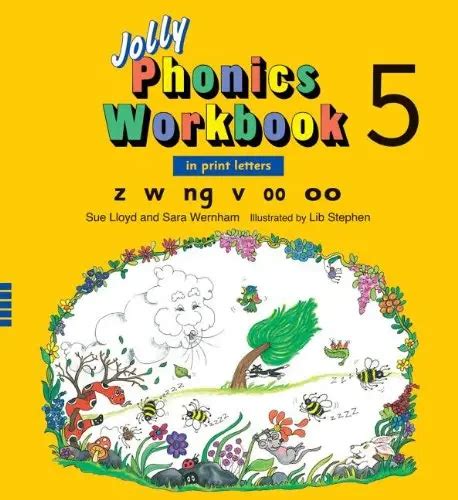 Jolly Phonics Workbook 5 In Print Letters Z W Ng V Short Oo Long Oo