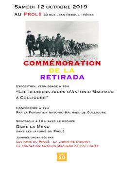 Commémoration de la Retirada au Prolé à Nîmes Fondation Antonio