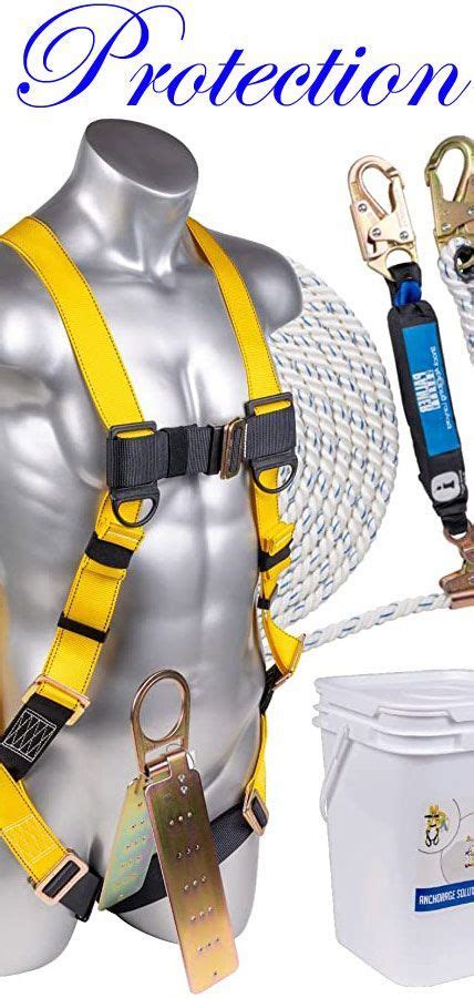 Palmer Safety Fall Protection Roofing Bucket Kit I Full Body Harness