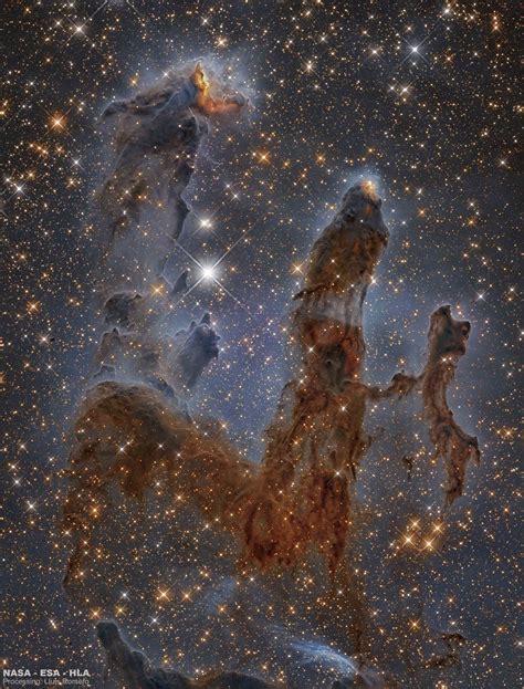 APOD 2018 June 20 Pillars Of The Eagle Nebula In Infrared