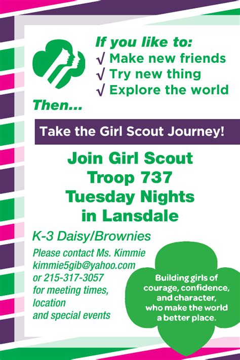 Join Girl Scout Troop 737 Tuesday Nights In Lansdale