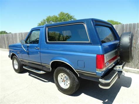 1989 Ford Bronco XLT 2dr 4x4 5 8L V8 EFI Engine Super Clean For Sale