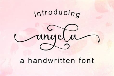 Angela Font By Cavalera Creative Creative Fabrica Handwritten