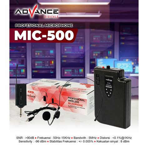 Jual Advance Mic Mic Bando Wireless Mic Clip On Microphone