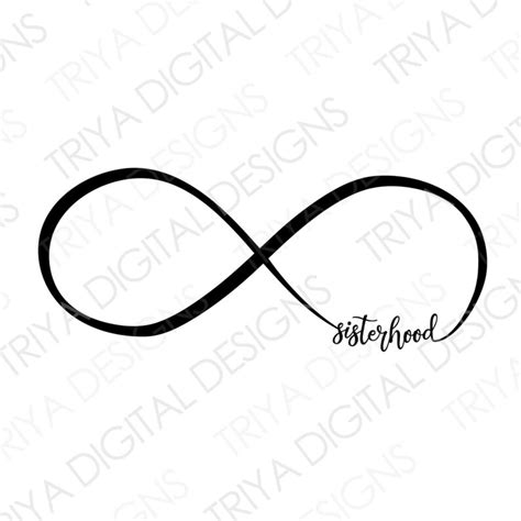 Sisterhood Infinity Symbol Svg Sisters Forever Always Etsy