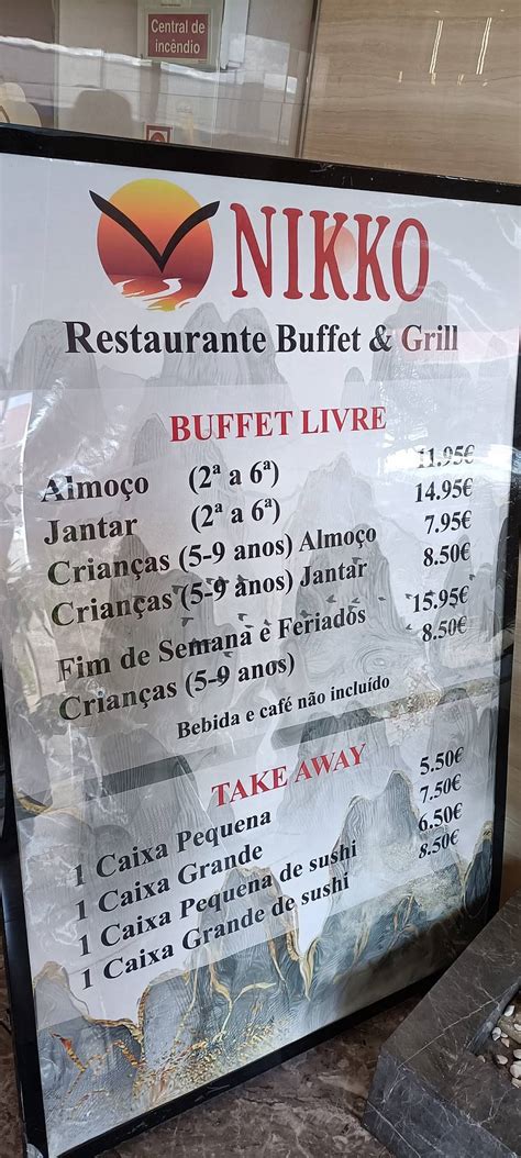 Menu Em NIKKO Restaurante Buffet E Grill Alverca Do Ribatejo