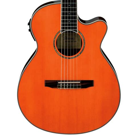 Ibanez AEG10NII Nylon-String Acoustic/Electric Classical Guitar - Tangerine (B-Stock)