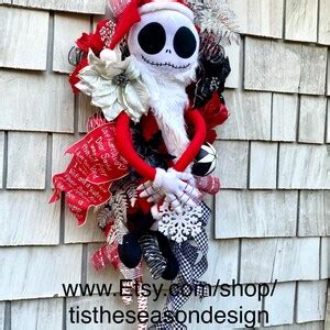 The Nightmare Before Christmas Wreath Amazing XXL Jack Etsy