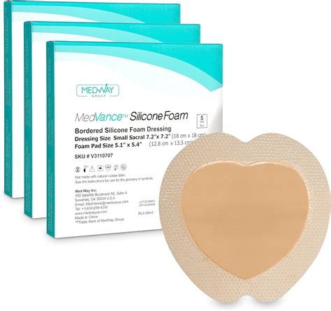 MedVance TM Silicone Apósito adhesivo de silicona con bordes sacros