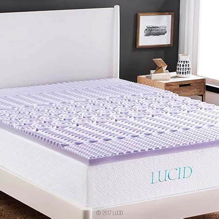 Amazon Lucid Inch Zone Lavender Memory Foam Mattress Topper