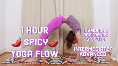 Hour Intermediate Advanced Yoga Flow Spicy With Inversions Backbends