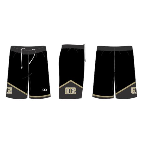 Gt2 Basketball Shorts Black And Gold Style 3 Wooter