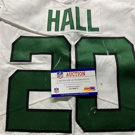 Crucial Catch - Jets Breece Hall Game Worn Jersey (10/09/22) Size 42 ...