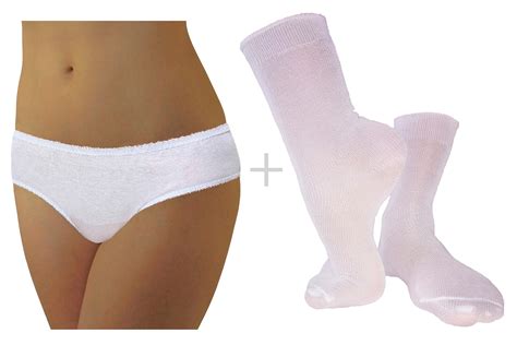 Underworks Disposable Combo 10 Pack Women Disposable Panties And 10