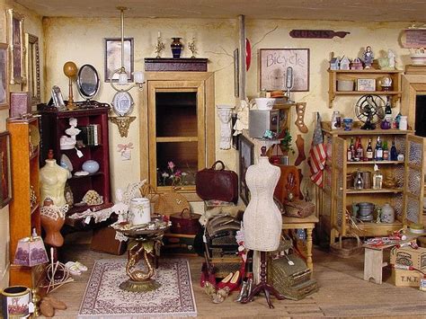 Antique Shop 112 Scale Miniature Dolls House Shop Room Box Miniatures Mini Doll House