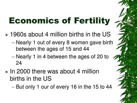 Ppt Economics Of Fertility Powerpoint Presentation Free Download