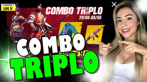 Free Fire Ao Vivo Combo Triplo Jogando A Live Youtube