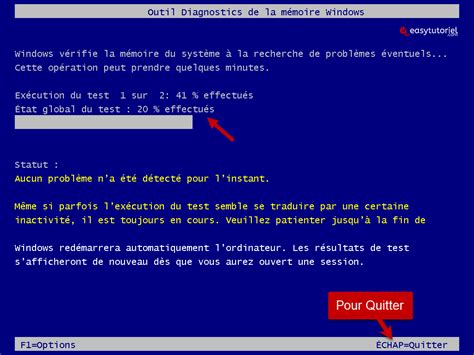 Tester La M Moire Ram Sur Windows Et Easytutoriel