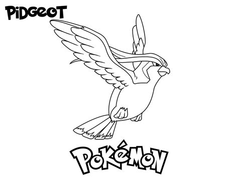 Pidgeot Coloring Page