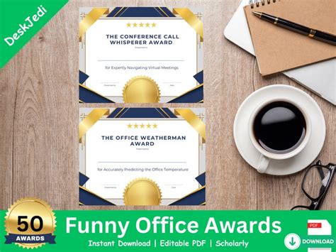 150 Office Awards 8 Blank Award Certificates Boost Morale And Celebrate