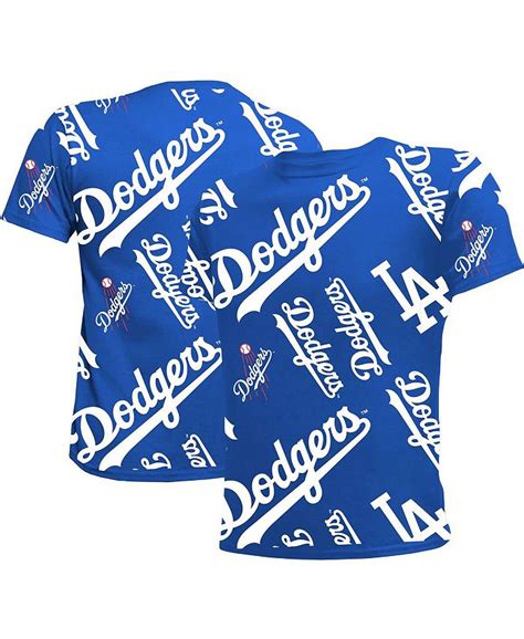 Stitches Big Boys And Girls Royal Los Angeles Dodgers Allover Team T