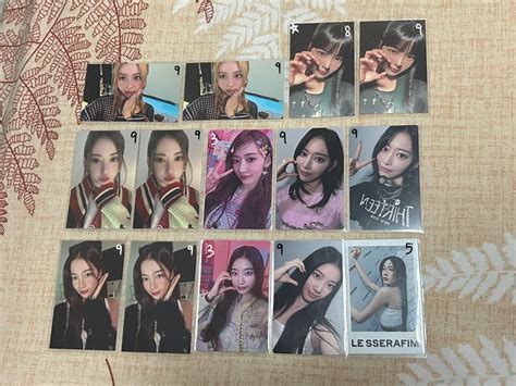 Instocks WTS LFB Le Sserafim Sakura Yunjin Kazuha Eunchae Photocards