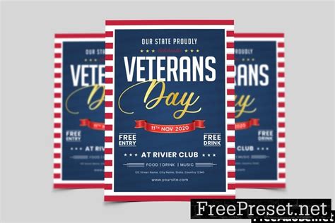 Veterans Day Flyer Template TNJNXU2