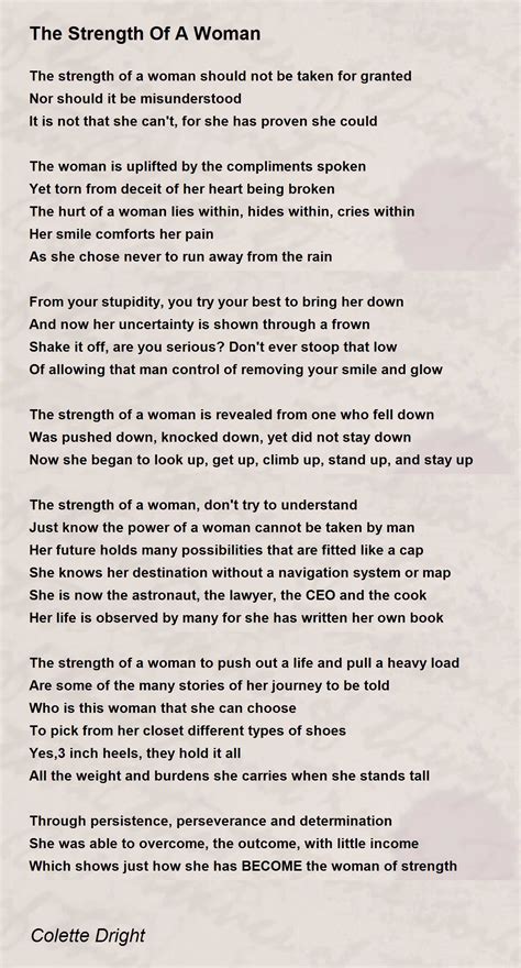 Women S Poems For Strength