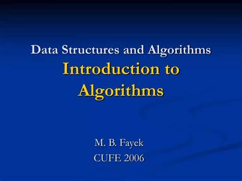 Ppt Data Structures And Algorithms Introduction To Algorithms Powerpoint Presentation Id2413040