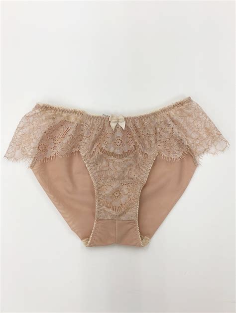 Seduction Classic Lace Brief Nude Akiko Ogawa Lingerie