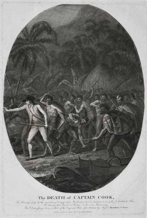 Death of Captain Cook in February 1779, by the murdering Dagger of a ...