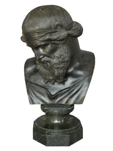 Grand Tour Bronze Bust Of Dionysos Plato Ref