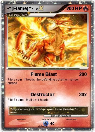 Pokémon Flame 1323 1323 Flame Blast My Pokemon Card